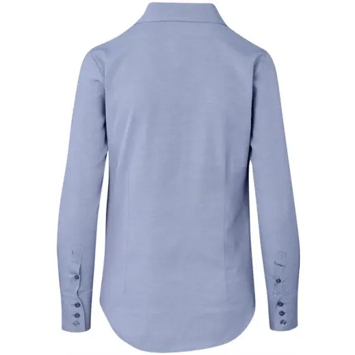 Ladies Long Sleeve Wallstreet Shirt Navy Back
